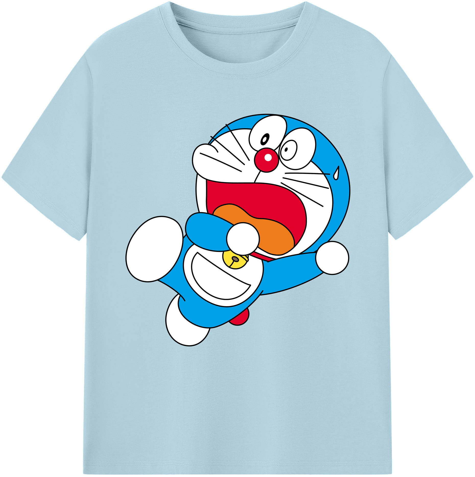 （画像用） ドラえもん Doraemon 綿100％半袖Tシャツ（フロントプリント）